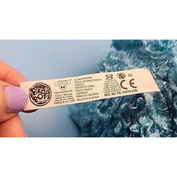 Pikmi Pops Surprise Love The Curly Bear Blue Plush Toy 8" Stuffed Animal 2017 - Picture 3 of 7